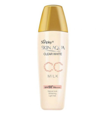 Kem chống nắng Sunplay Skin Aqua Clear White CC Milk SPF50+, PA++++