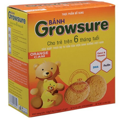 Bánh Growsure cam (hộp gói 168g)