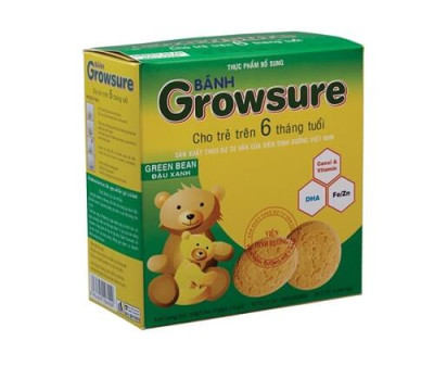 Bánh Growsure đậu xanh (hộp gói 168g)