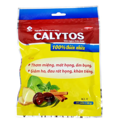 Kẹo thảo dược Calytos túi 50g