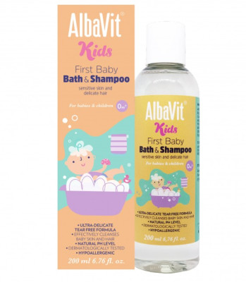 Dầu gội tắm Albavit Kids Frist Baby Bath &amp; Shampoo