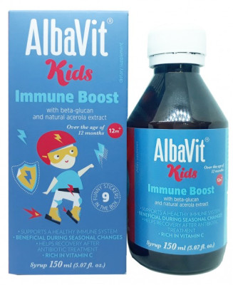 Siro uống tăng cường hệ miễn dịch AlbaVit Kids Immune Boost 150ml