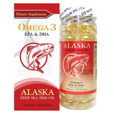 Viên uống dầu cá  Alaska Deep Sea Fish Oil Omega-3
