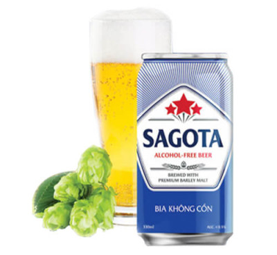 Bia lon Sagota không cồn