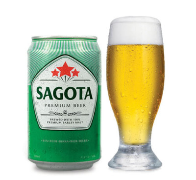 Bia lon Sagota xanh