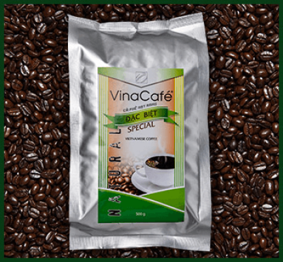 VinaCafé hạt rang xay - đặc biệt 100% café nguyên chất