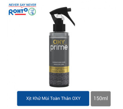 Xịt khử mùi Oxy Prime Anti-aging Odor Body Spray Rohto