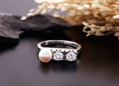 Nhẫn bạc Everlasting Pearl Eropi Jewelry