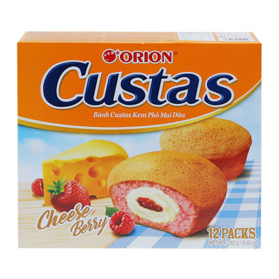 Bánh Custas kem Phô mai dâu Orion