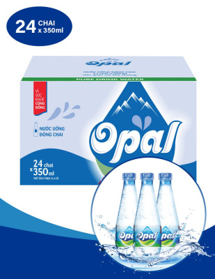 Nước uống tinh khiết Opal thùng 24 chai 350ml Việt Hà