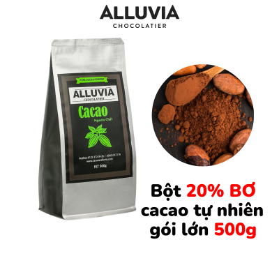 Bột Cacao Nguyên Chất Alluvia Không Đường