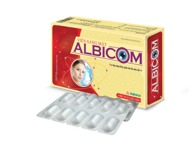 Bổ Mắt Albicom Alpharco - Tăng Cường Thị Lực, Giảm Nhức Mỏi Mắt