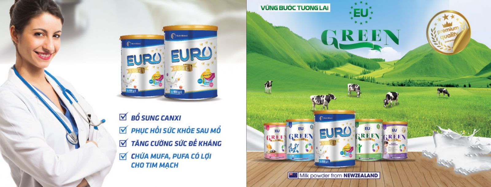 Mua Sữa Euro Sure chính hãng ở đâu, giá bao nhiêu?