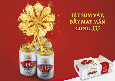 Bia 333 – Món quà tết ý nghĩa từ bia Sài Gòn