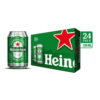 Thùng Bia Heineken 24 Lon Thường (330ml/Lon)