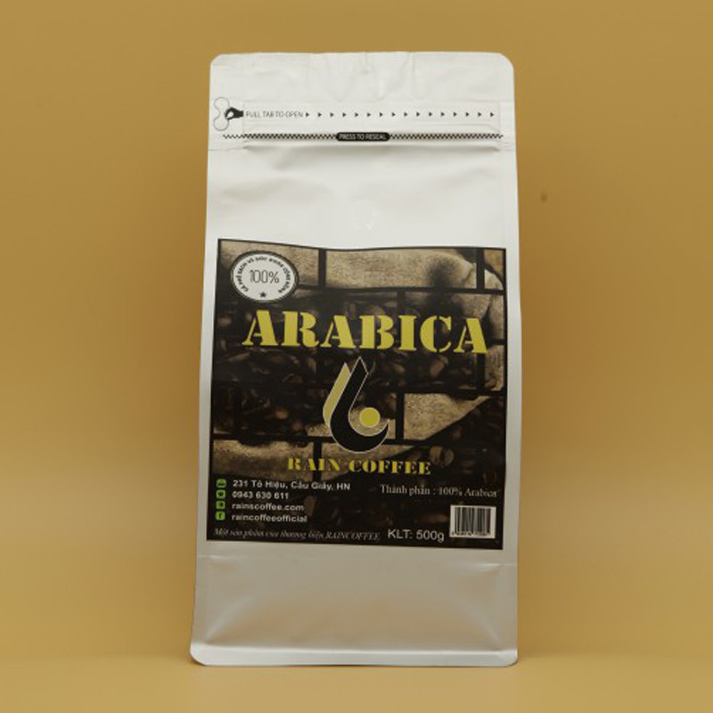 Hạt Arabica Raincoffee - Cà Phê hạt rang xay nguyên chất, hương vị tuyệt vời !