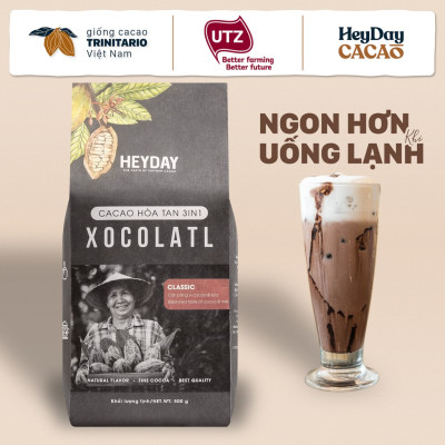 Cacao Hòa Tan 3in1 Gu Đắng Vừa Xocolatl Classic Heyday
