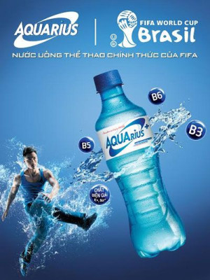 Lốc 24 chai nước uống thể thao Aquarius 390ml