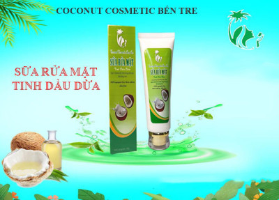 Sữa rửa mặt tinh dầu dừa Coconut Cosmetic Bến Tre