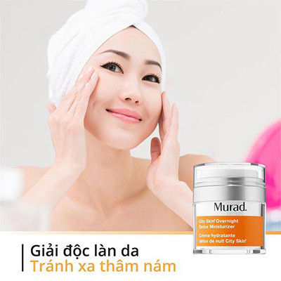 Kem Phục Hồi Da Murad City Skin Overnight Detox Moisturizer Thanh Xuân