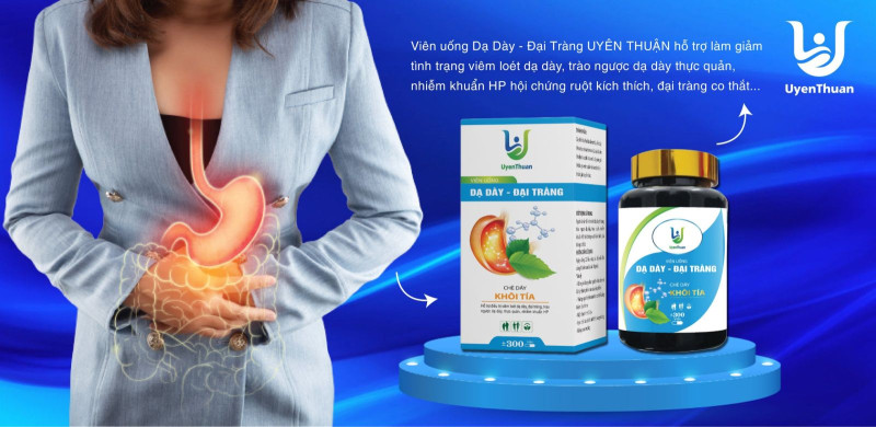 Viên Uống Dạ Dày Đại tràng Uyên Thuận - 100% Thảo Mộc Tự Nhiên