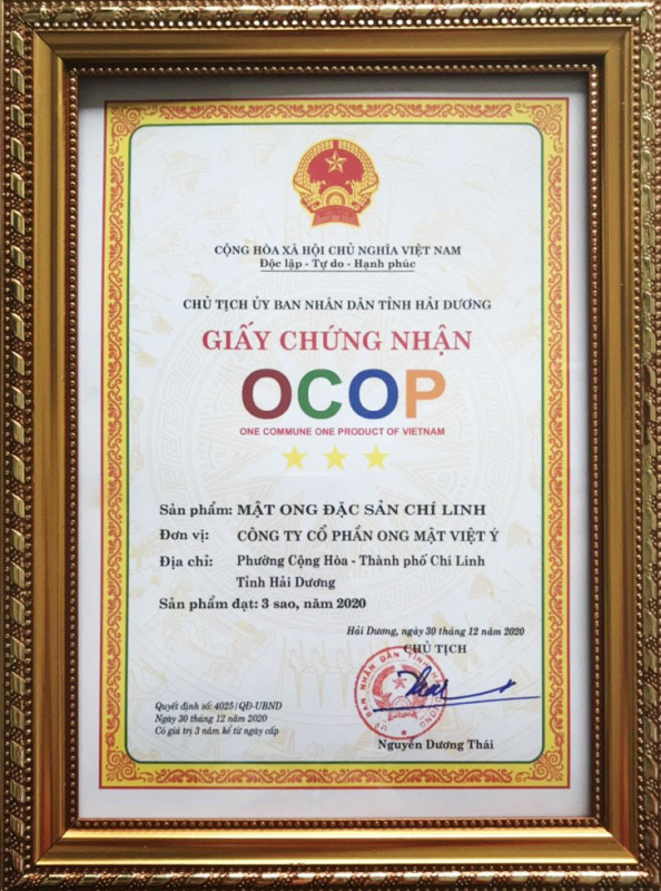 Hộp Quà Mật Ong Cao Cấp Đặc Sản Chí Linh Việt Ý - SP OCOP 3 Sao Hải Dương