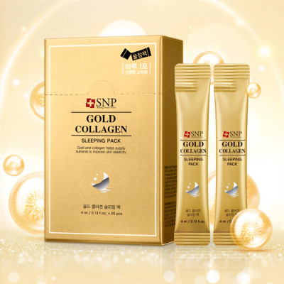 Mặt nạ ngủ dưỡng trắng Gold Collagen SNP