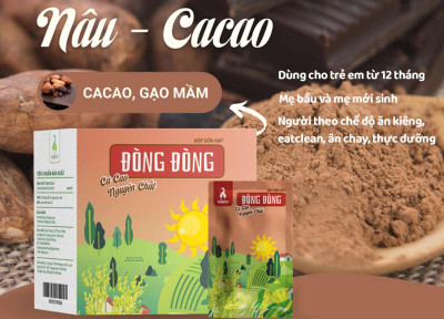 Bột Sữa Hạt Đòng Đòng Nâu Vị Cacao Ngỗng - Hoàn Toàn Tự Nhiên, Không Hóa Chất 