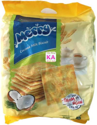Bánh quy sữa dừa Merry túi 528g Richy