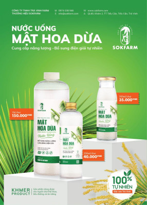 Nước Uống Mật Hoa Dừa Sofarm - SP OCOP 3 Sao Trà Vinh