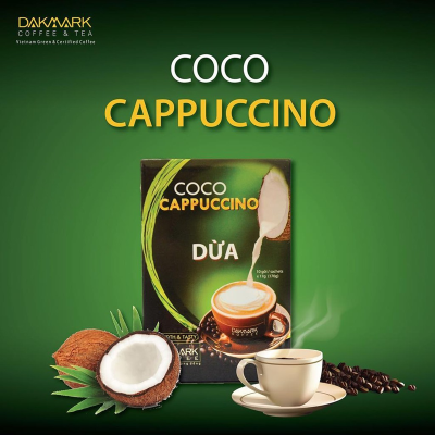 Cà Phê Cappuccino Hoà Tan Dừa DakMark - SP OCOP 4 Sao Quốc Gia