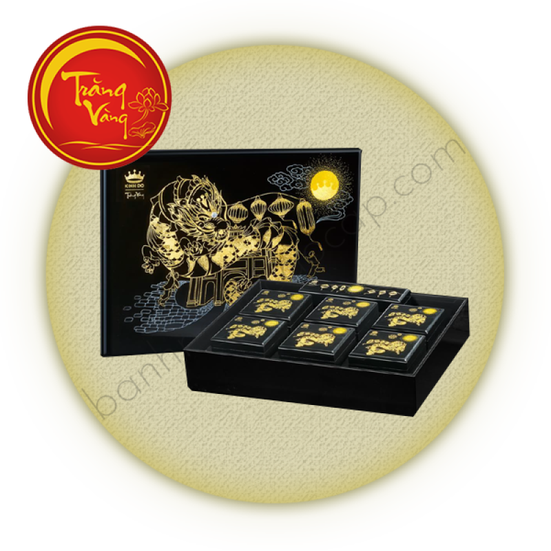 Bánh Trung Thu Trăng Vàng Black &amp; Gold Kinh Đô - Hương Đoàn Viên, Vị Ân Tình