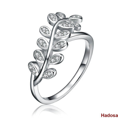 Nhẫn nữ bạc đính đá Hadosa