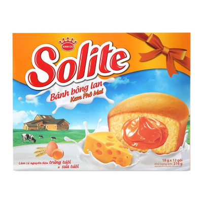 Bánh bông lan kem Solite