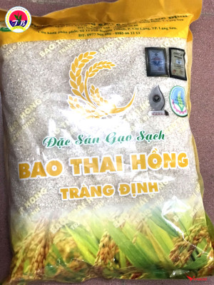 Gạo Bao Thai Hồng Tràng Định - OCOP 3 Sao Lạng Sơn