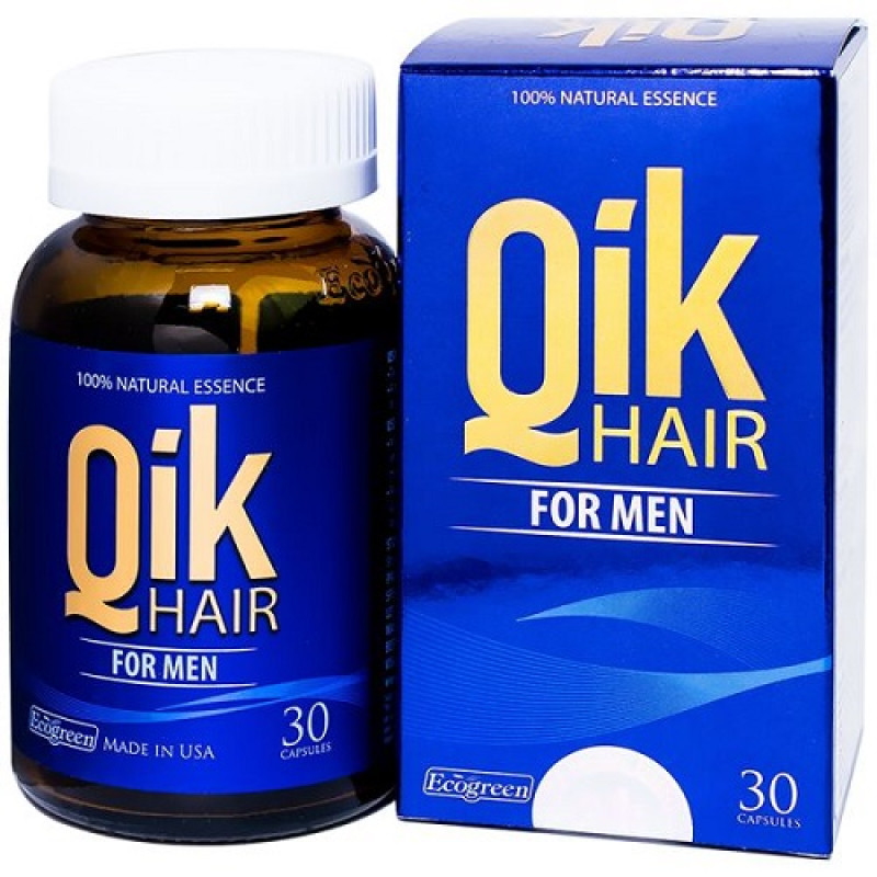 TPCN Qik Hair For Men ECO - Giúp Giảm Rụng Tóc, Hói U ở Nam Giới