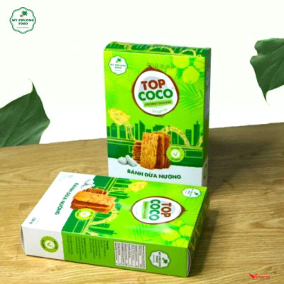 Bánh Dừa Nướng TOPCOCO Hộp 180g Mỹ Phương Food – OCOP 4 Sao Đà Nẵng
