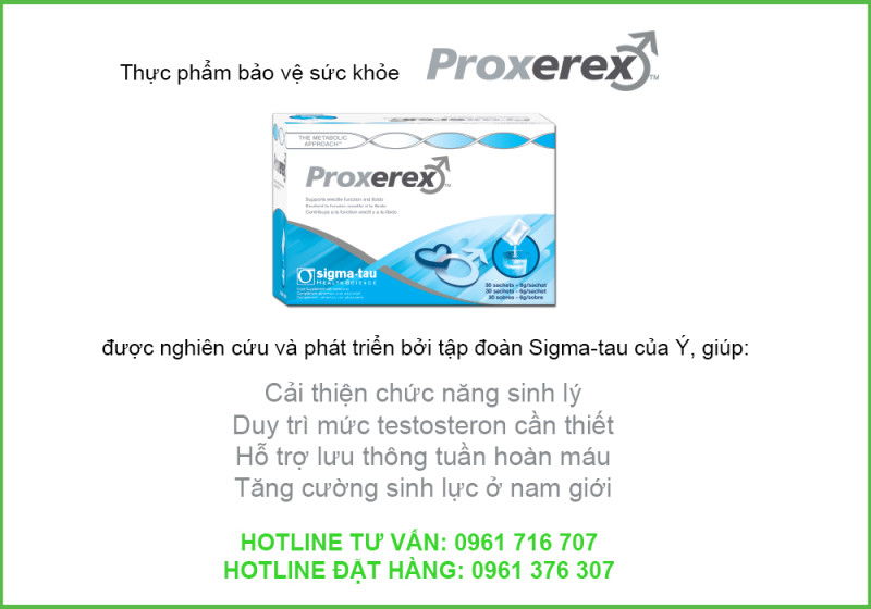 TPBVSK Proxerex Neufarpro - Hỗ Trợ Chức Năng Sinh Lý Nam Giới