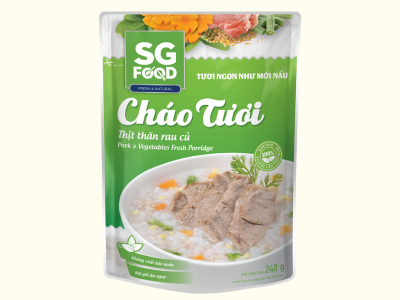 Cháo Tươi Thịt Thăn Rau Củ Sài Gòn Food - Hương Vị Chuẩn Vị Cháo Nấu