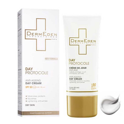 DERMEDEN Day Protocole Anti-Age Day Cream + SPF50 Combination to Oily skin Saforelle – Kem Dưỡng Da Chống Nắng
