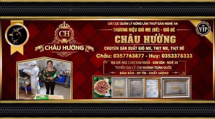 Cơ Sở Sản Xuất Giò Me Châu Hường