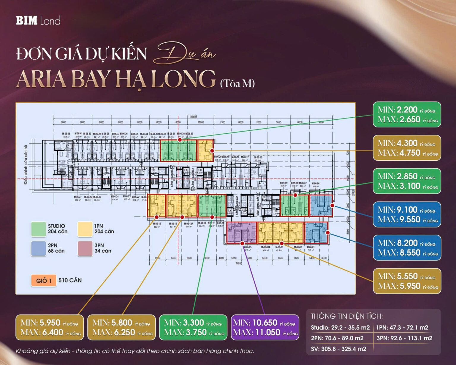 Shop Khối Đế Aria Bay Hạ Long