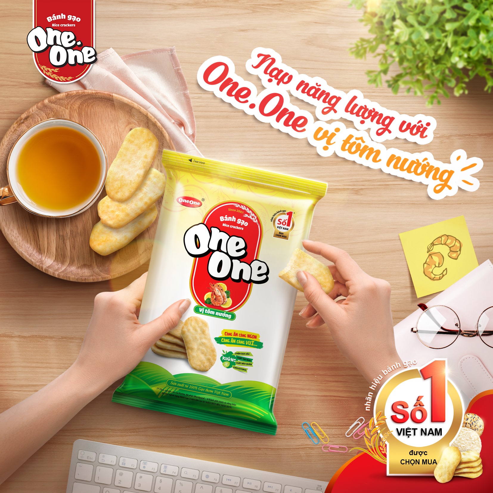 Bánh Gạo One One - Giòn Xốp, Thơm Ngon, Giàu Dinh Dưỡng