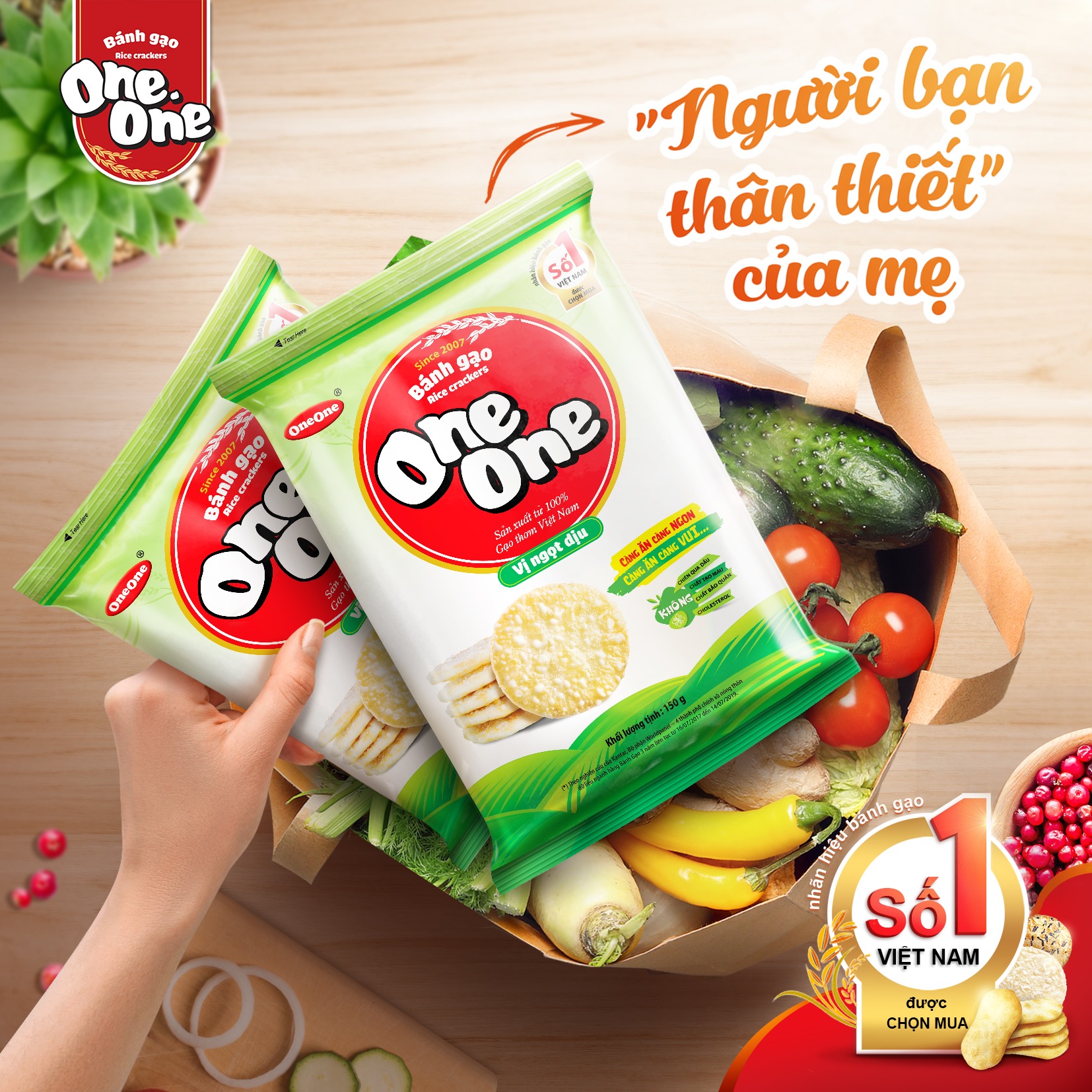 Bánh Gạo One One - Giòn Xốp, Thơm Ngon, Giàu Dinh Dưỡng
