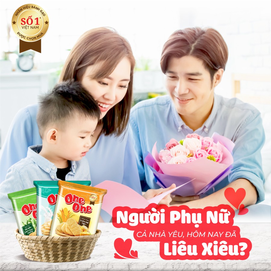 Bánh Gạo One One - Giòn Xốp, Thơm Ngon, Giàu Dinh Dưỡng