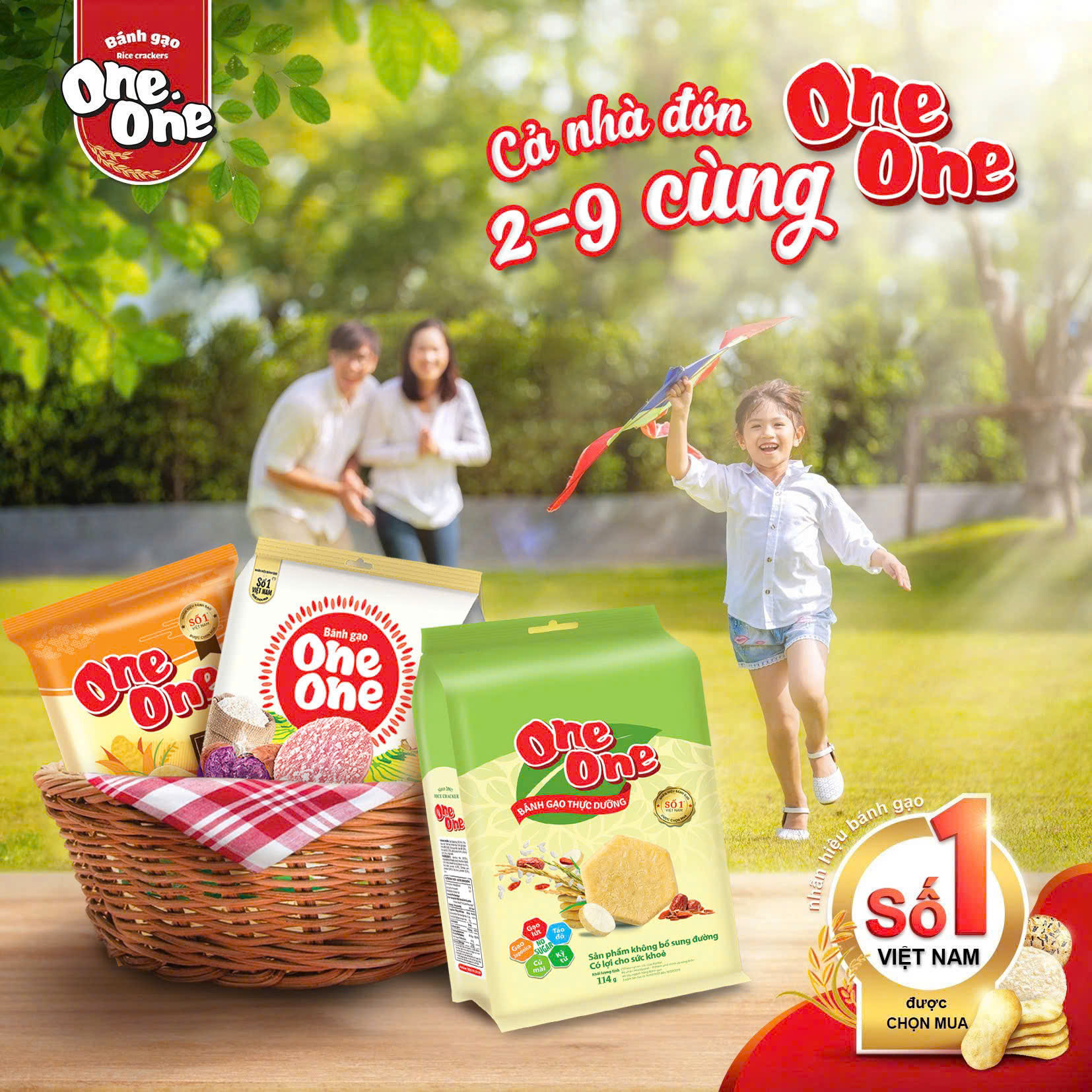 Bánh Gạo One One - Giòn Xốp, Thơm Ngon, Giàu Dinh Dưỡng