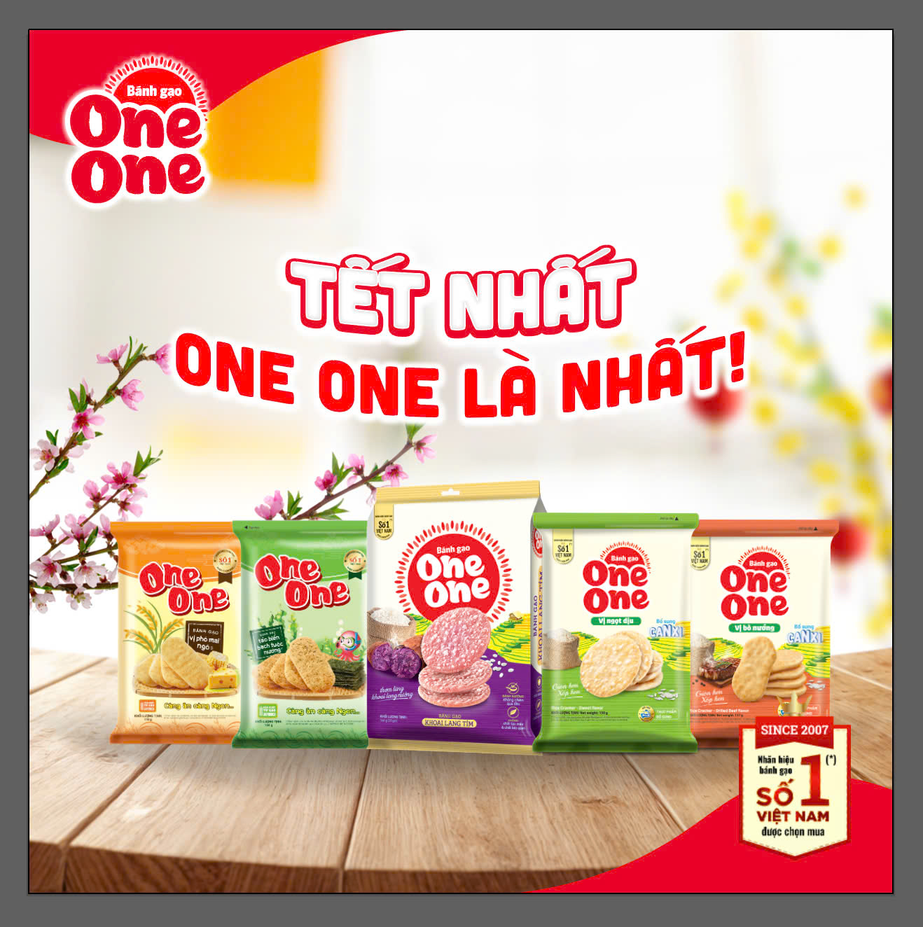 Bánh Gạo One One - Giòn Xốp, Thơm Ngon, Giàu Dinh Dưỡng