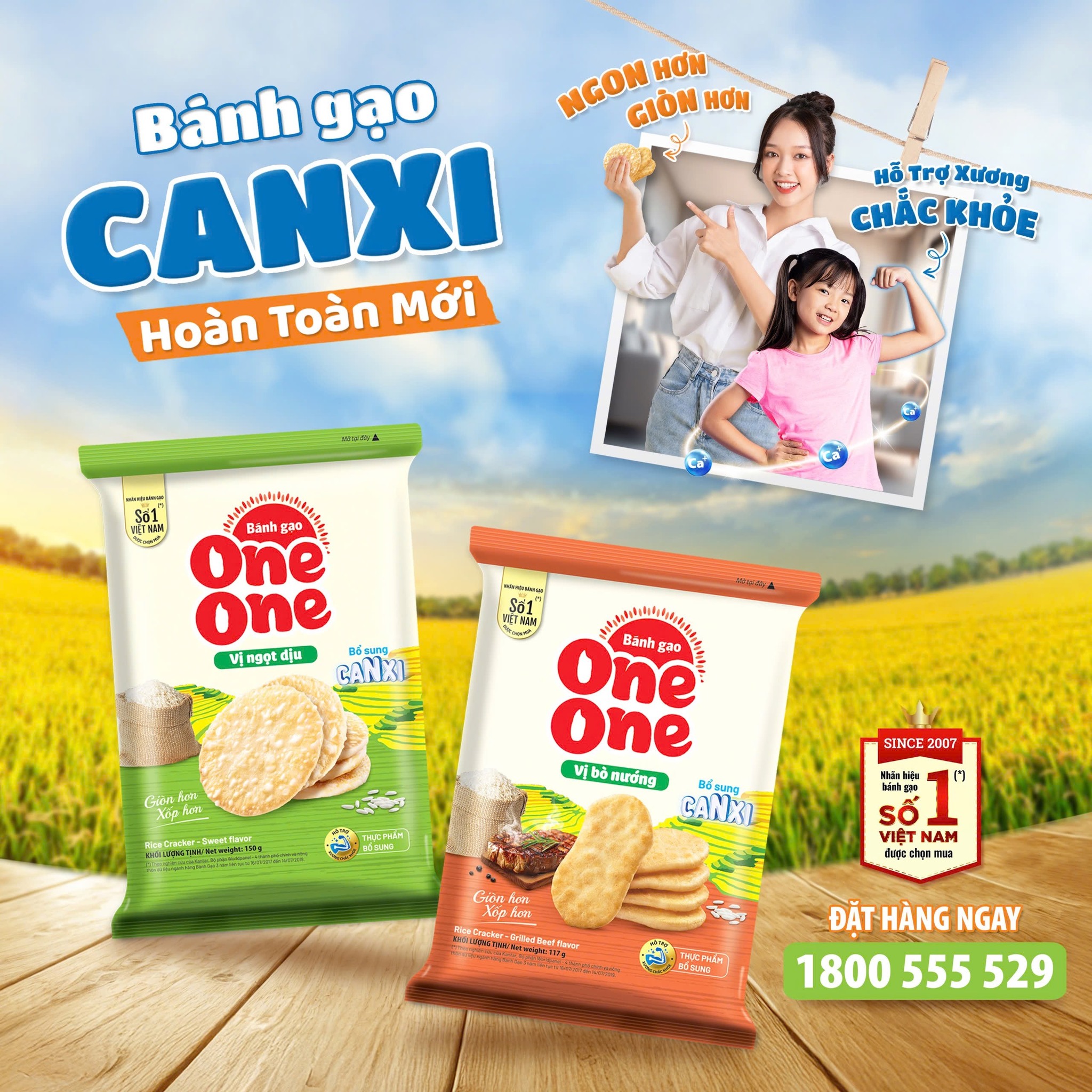 Bánh Gạo One One - Giòn Xốp, Thơm Ngon, Giàu Dinh Dưỡng