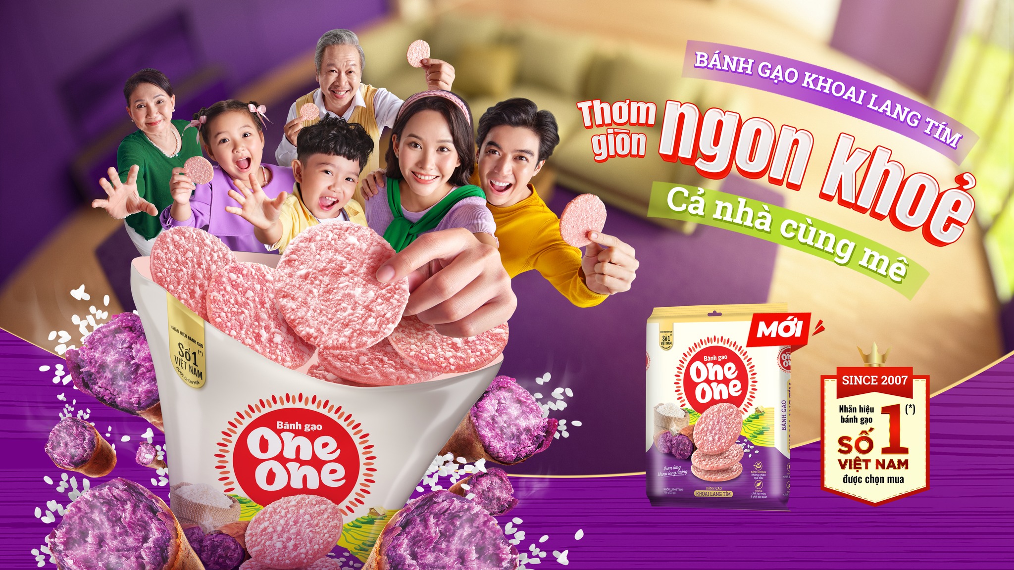 Bánh Gạo One One - Giòn Xốp, Thơm Ngon, Giàu Dinh Dưỡng