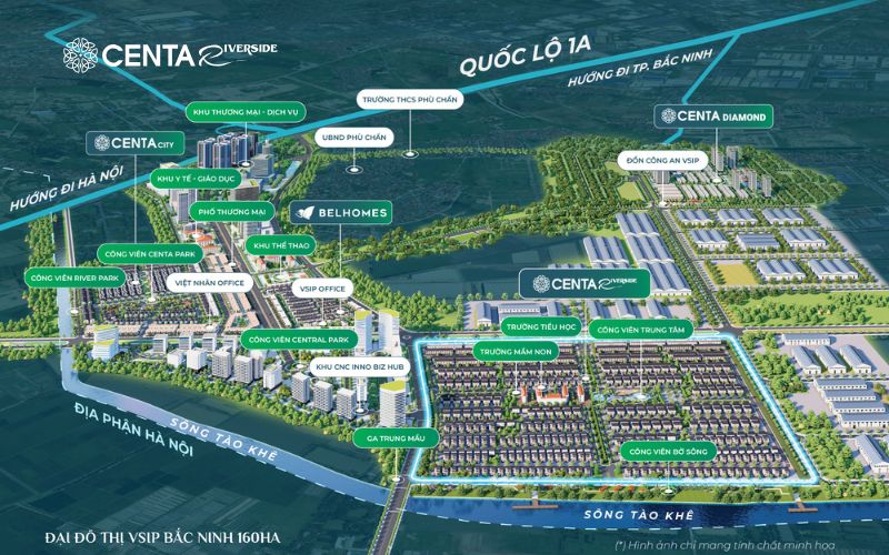Biệt Thự Centa Riverside Vsip Bắc Ninh